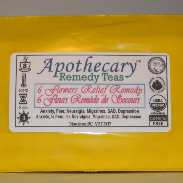 Organic Remedy Tea-6 Flower Rescue Remedy (15 Bags)