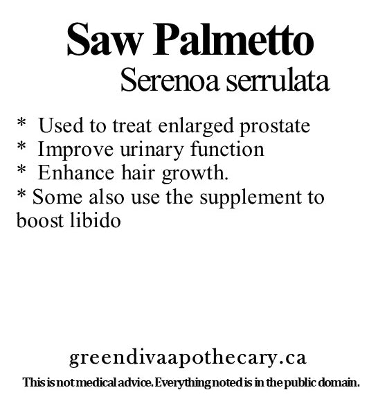 Organic Farmacopia: Saw palmetto