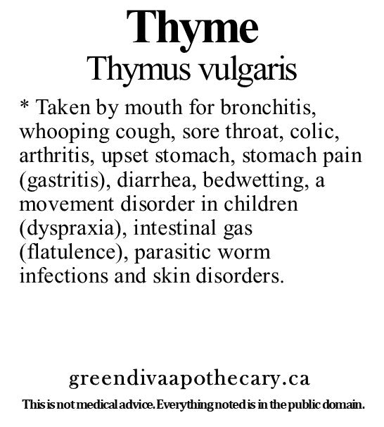 Organic Farmacopia: Thyme