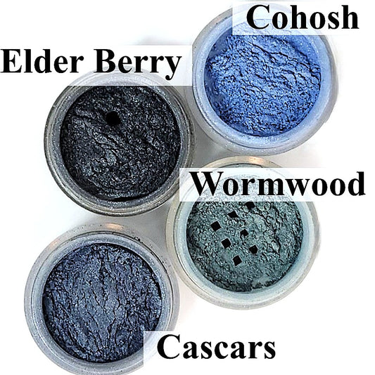 Organic Cosmetics/Perfumes - Mineral Eye Shadow - Blues (powder) 2g