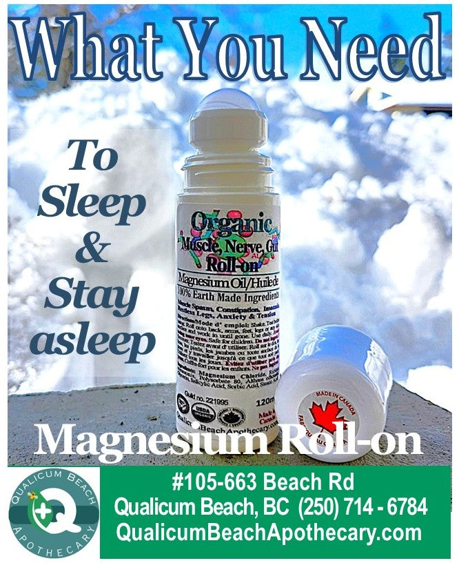 Organic Remedy: [FREE SHIPPING NOW ]Magnesium Roll-on 120ml (3 month supply)
