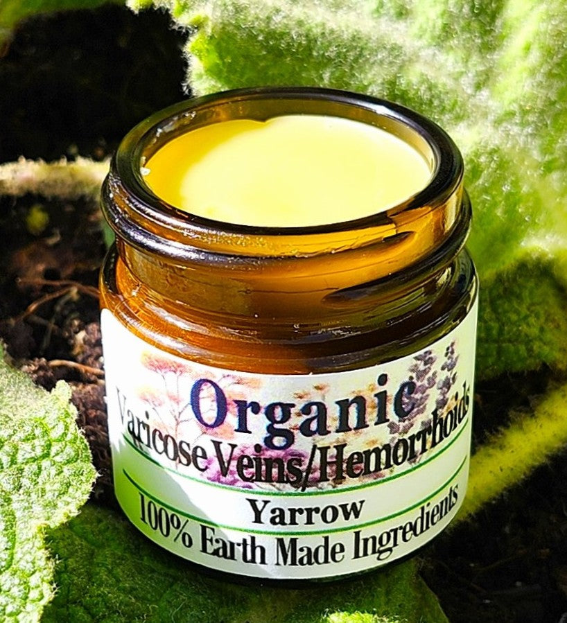 Organic Remedy Salve-Yarrow for Vericose Veins and Hemorrhoids 28ml