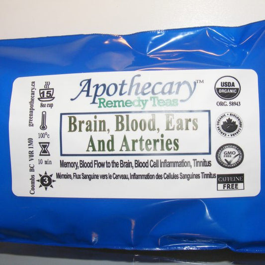 Organic Remedy Tea-Brain, Blood, Ears & Arteries (15 Bags)