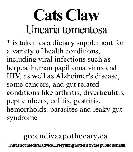 Organic Farmacopia: Cats claw