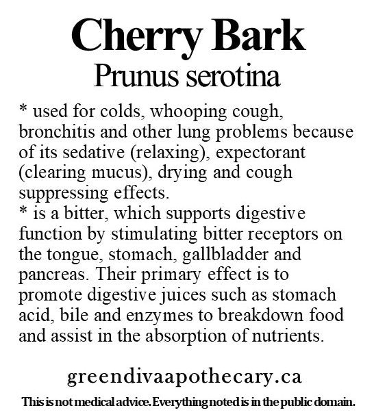 Organic Farmacopia: Cherry bark