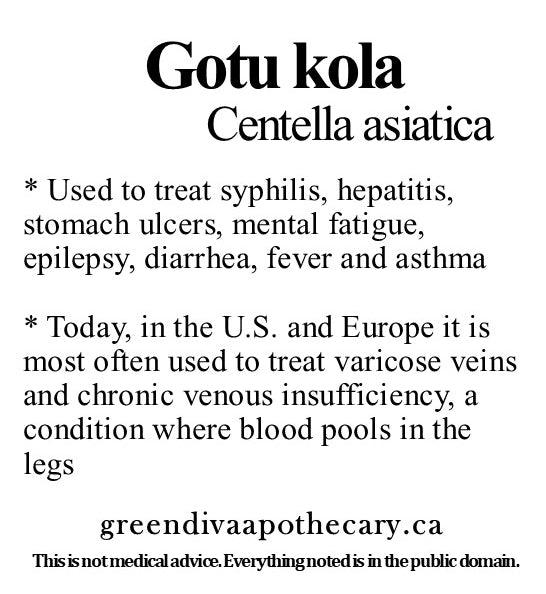 Organic Farmacopia: Gotu kola