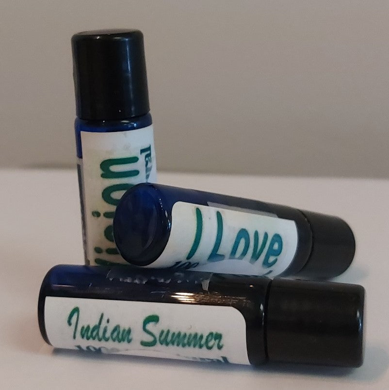 Organic Cosmetics/Perfumes: Indian Summer (dark blue, roller-bottle) 4ml